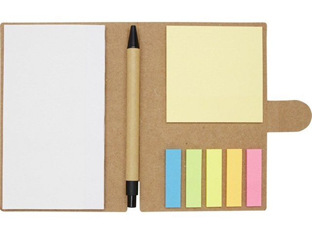 Блокнот «Swift» со стикерами и шариковой ручкой thumbnail