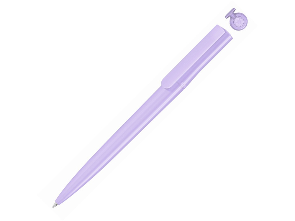 Ручка шариковая пластиковая RECYCLED PET PEN switch, синий, 1 мм, светло-фиолетовый