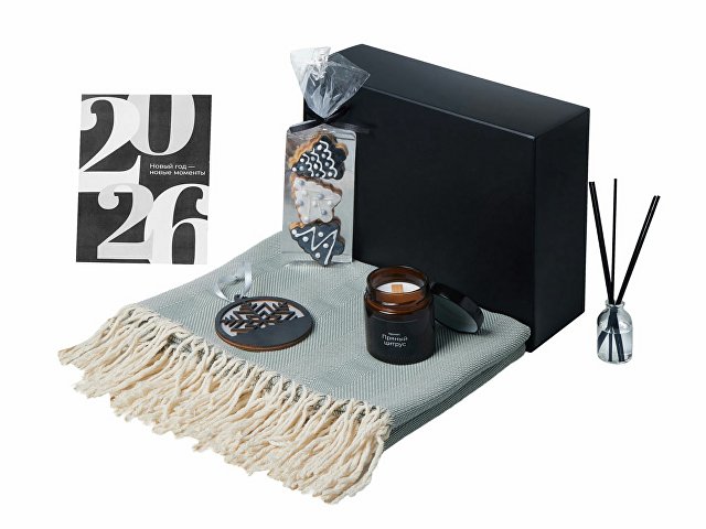 Подарочный набор «Re:Still» с пледом, свечой и диффузором thumbnail