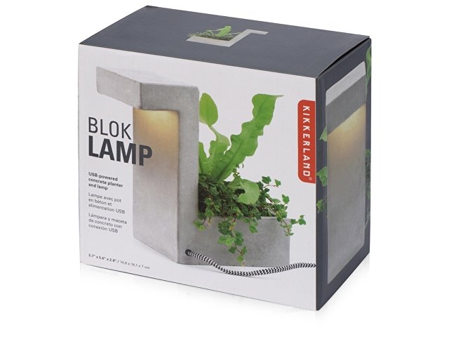 Настольная лампа из бетона «Blok Lamp» thumbnail
