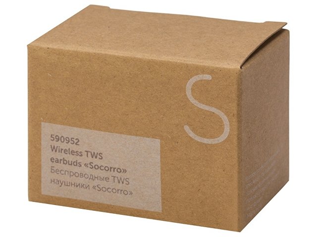 Наушники беспроводные TWS «Socorro» из пробки и переработанного пластика thumbnail