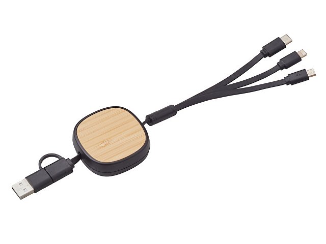 Универсальный кабель с ретрактором 3-в-1 «Retrax» thumbnail