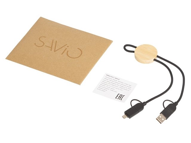 Универсальный зарядный кабель из переработанных ПЭТ и ТПЕ «Acalypha», быстрая зарядка 25 Вт thumbnail