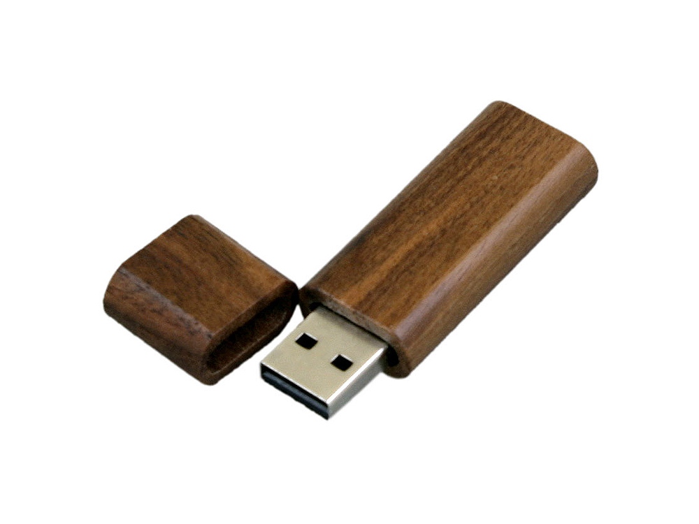 USB 2.0- флешка на 16 Гб эргономичной прямоугольной формы с округленными краями