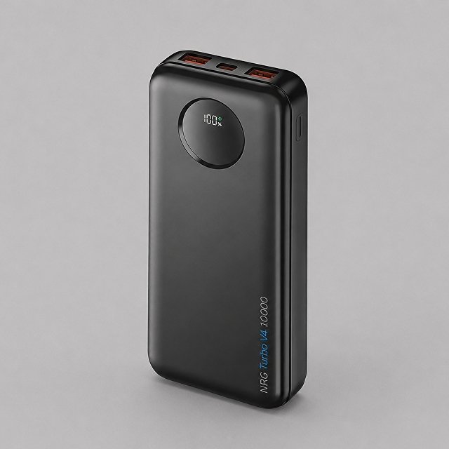 Внешний АКБ NRG Turbo V4 10000 мА-ч, дисплей