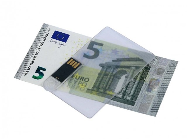 USB 2.0- флешка на 8 Гб в виде прозрачной пластиковой карты thumbnail