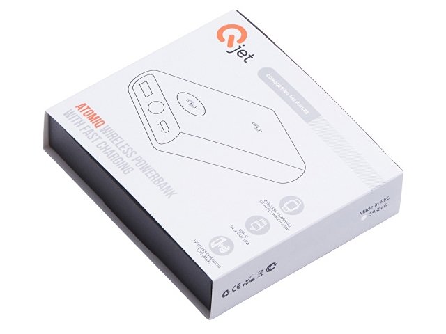 Внешний беспроводной аккумулятор 2-в-1 с функцией зарядки Apple Watch, QC/PD «AtomIQ», 10000 мАч