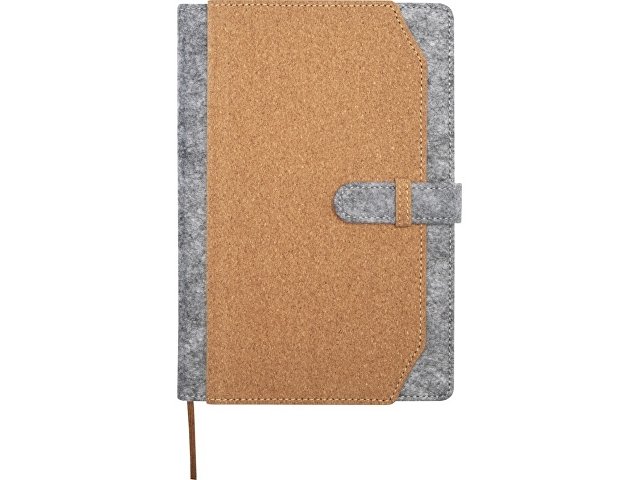 Блокнот A5 «Viviana» из переработанного фетра и пробкового дуба thumbnail