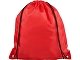 Рюкзак со шнурком Oriole из переработанного ПЭТ, красный