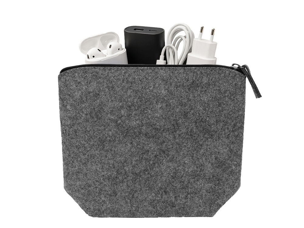 Органайзер для электроники и проводов «Felt» из RPET-фетра Органайзер для электроники и проводов «Felt» из RPET-фетра