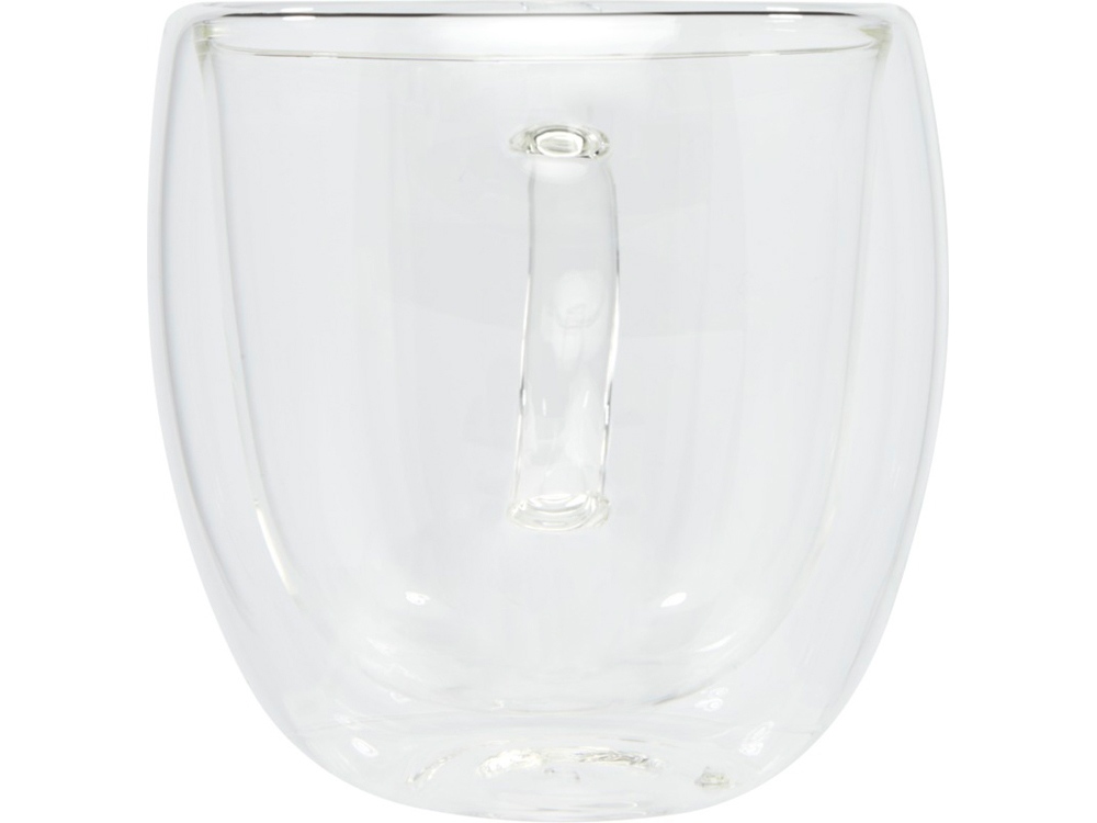Стеклянный стакан «Manti» с двойными стенками и подставкой, 250 мл, 2 шт