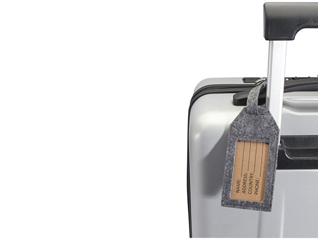 Багажная бирка из RPET-фетра «Tie»