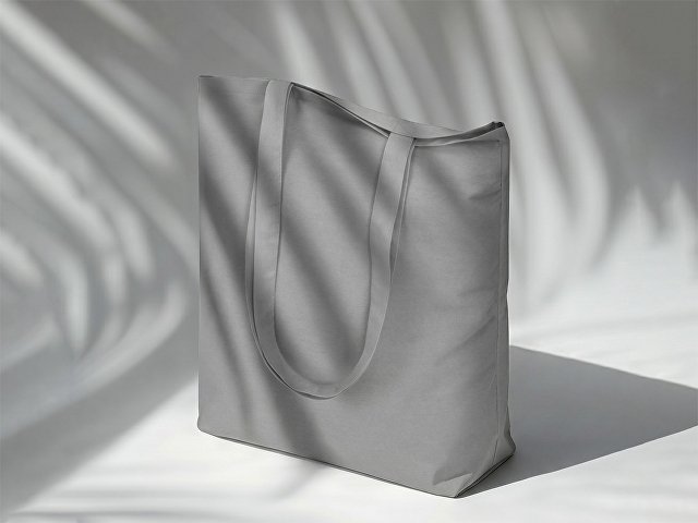 Сумка для шопинга Carryme 140 хлопковая, 140 г/м2, серый