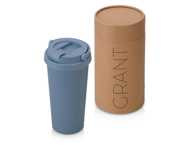 Вакуумная термокружка «Grant», soft-touch, тубус thumbnail