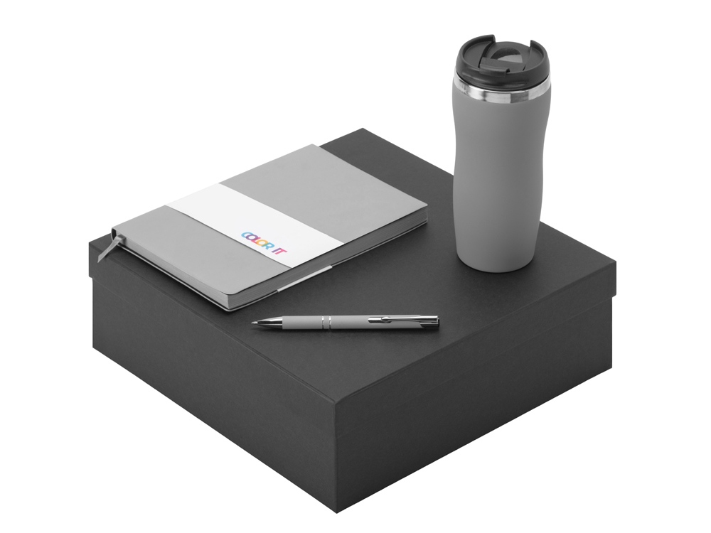 Подарочный набор "Color it" с блокнотом, металлической ручкой и термокружкой