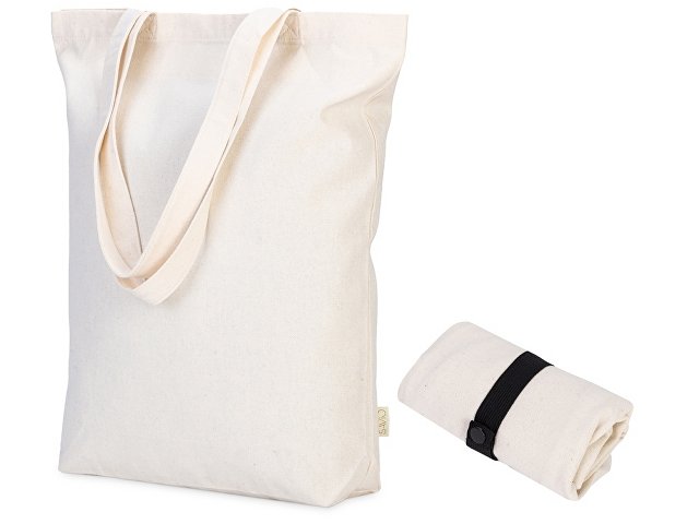 Сумка Fixy из переработанного хлопка 220 г/м2 с фиксирующей лентой thumbnail