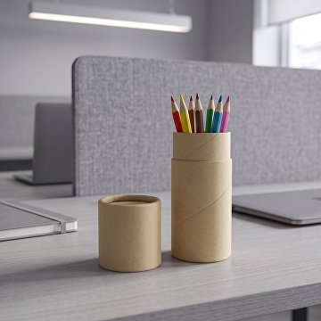 Цветные карандаши в тубусе