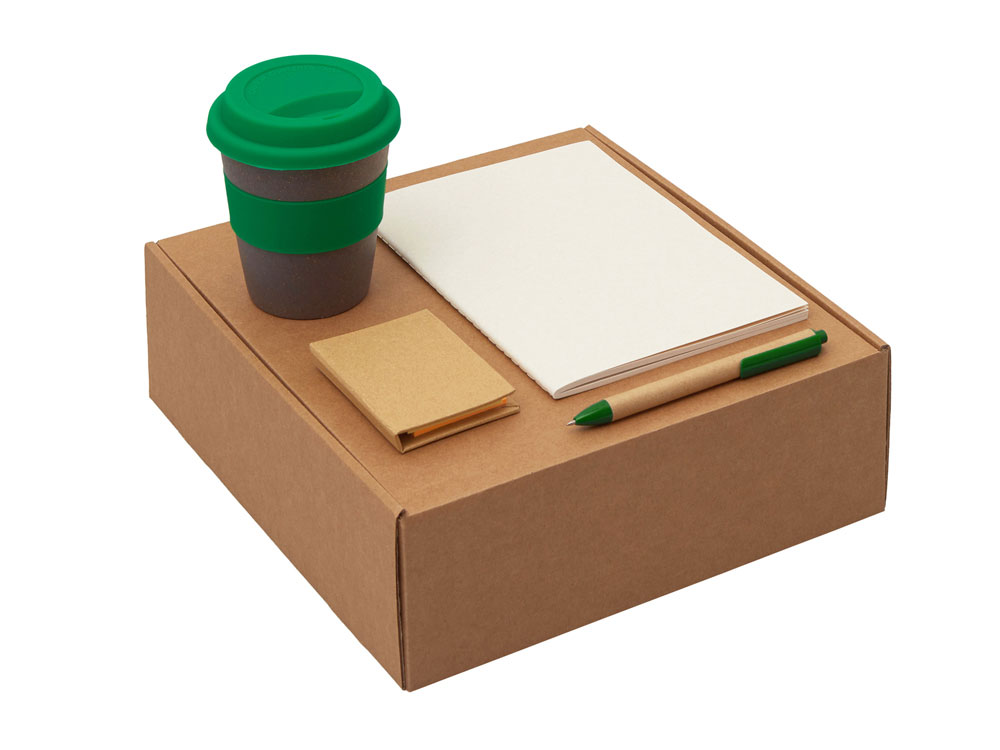 Набор «Halm» с блокнотом, ручкой и стаканом  Набор «Halm» с блокнотом, ручкой и стаканом