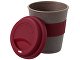 Стакан с силиконовой крышкой "Cafe", burgundy