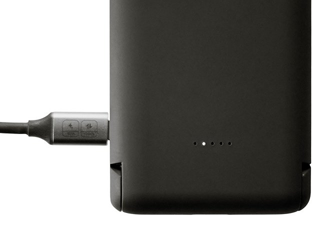 Беспроводной внешний аккумулятор с подсветкой лого и подставкой «Magflash», 10000 мАч, 15 Вт thumbnail