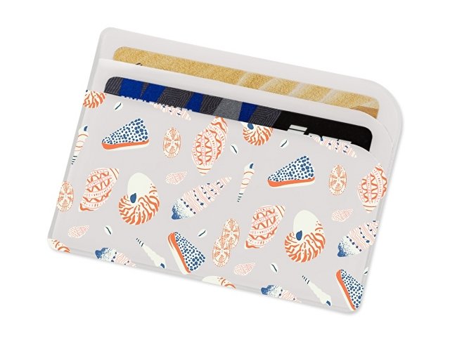 Картхолдер для 3-х карт с возможностью полноцветной печати, софт-тач thumbnail