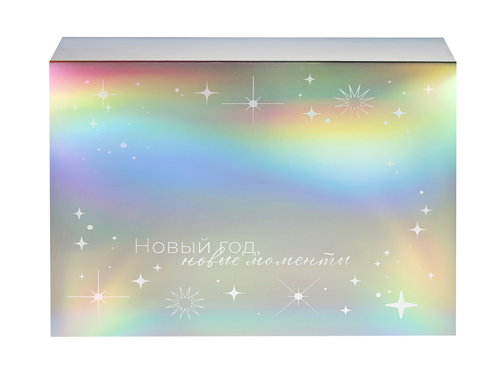 Подарочная коробка с голографическим шубером «Aurora», L фото 3 Подарочная коробка с голографическим шубером «Aurora», L фото 3