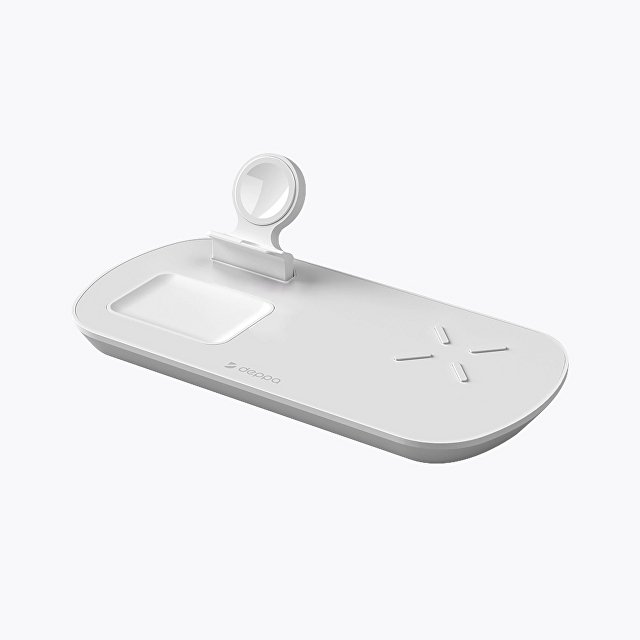 Зарядная станция 3 в 1: iPhone, Apple Watch, Airpods, беспроводная, 17,5 Вт — фото 3