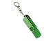 USB-флешка на 32 Гб 2 в 1 поворотный механизм, c дополнительным разъемом Type-C с одноцветным металлическим клипом, зеленый