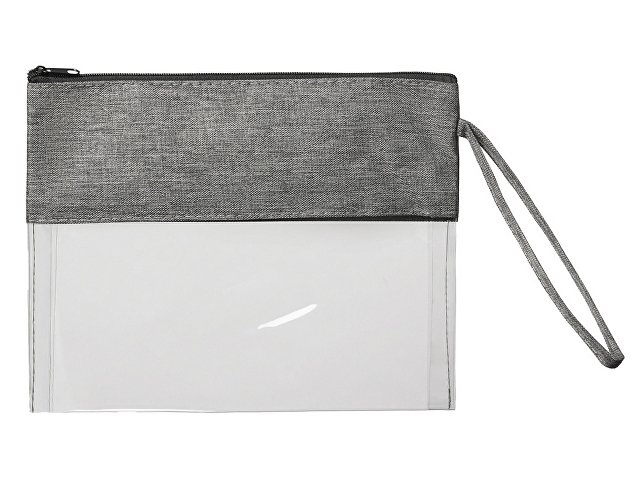 Прозрачная косметичка «Leony» из ПВХ и ткани thumbnail