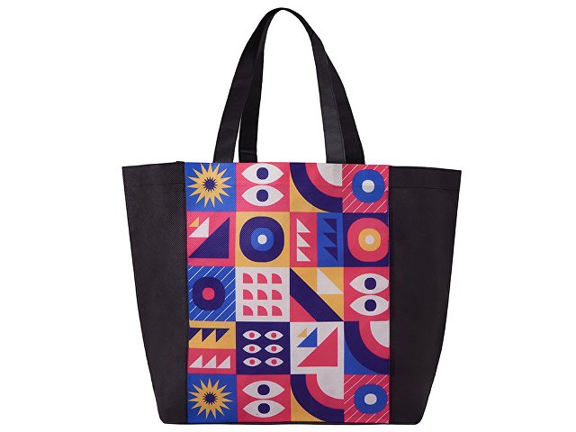 Сумка для шопинга с донной складкой и ручкой из нетканого PET материала thumbnail