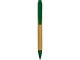 Ручка шариковая "Borneo" из бамбука, зеленый, черные чернила