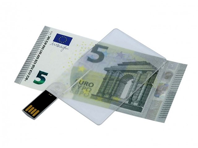 USB 2.0- флешка на 8 Гб в виде прозрачной пластиковой карты thumbnail