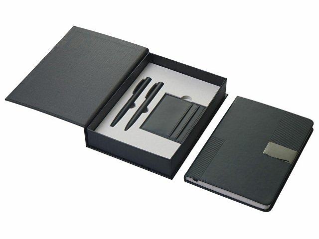 Подарочный набор «Goethe» с блокнотом А5, 2-мя ручками и картхолдером