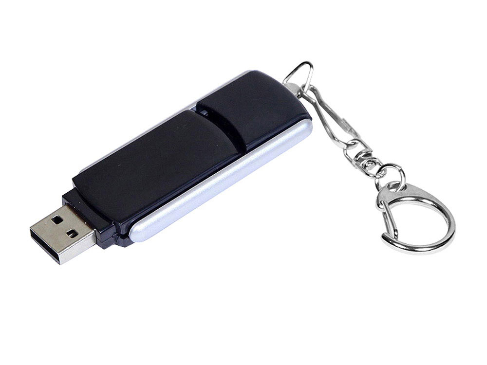 USB 2.0- флешка промо на 8 Гб с прямоугольной формы с выдвижным механизмом USB 2.0- флешка промо на 8 Гб с прямоугольной формы с выдвижным механизмом