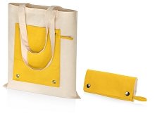 Складная хлопковая сумка для шопинга «Gross» с карманом, 180 г/м2 (арт. 955154)