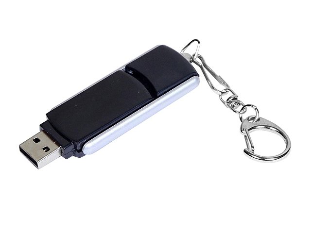 USB 2.0- флешка промо на 32 Гб с прямоугольной формы с выдвижным механизмом — фото 2