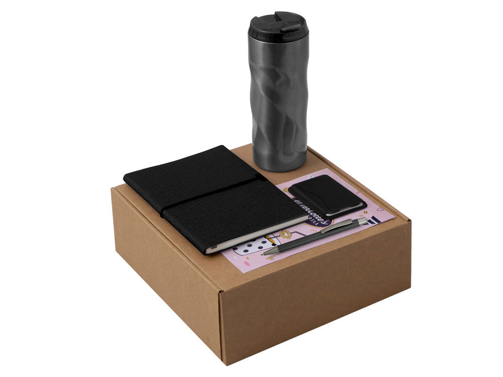 Набор «Firm» с блокнотом, ручкой и термокружкой Набор «Firm» с блокнотом, ручкой и термокружкой