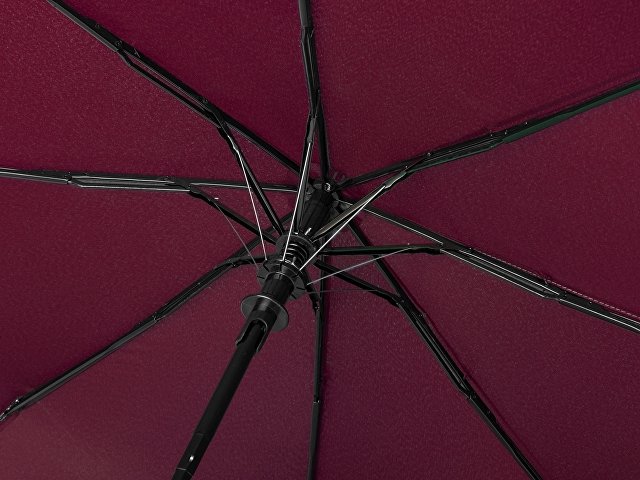 Зонт-полуавтомат складной «Roof» с куполом из переработанного пластика thumbnail