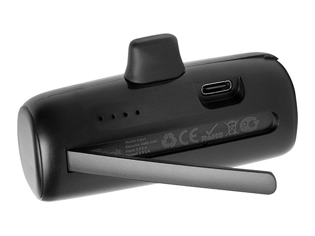 Внешний аккумулятор с разъёмом Type-C «Inject», 4000 mAh thumbnail