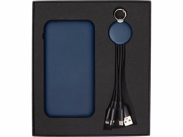 Набор из внешнего аккумулятора и универсального кабеля с подсветкой лого «Reserve LED», 10000mAh thumbnail