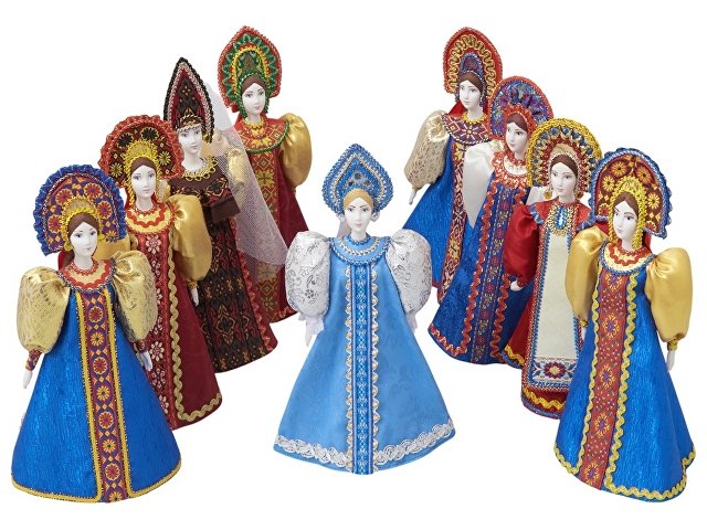 Подарочный набор: кукла фарфоровая, мёд с гецким орехом thumbnail