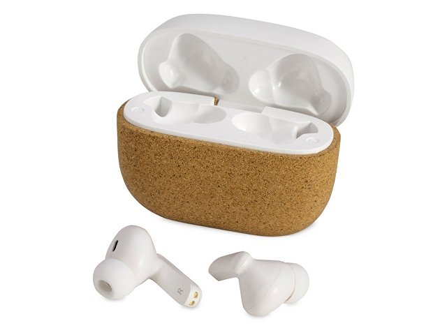 Наушники беспроводные TWS «Socorro» из пробки и переработанного пластика thumbnail