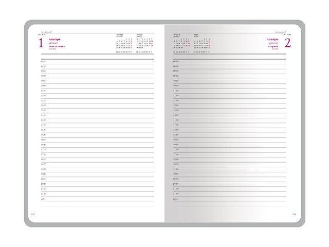 Ежедневник датированный А5 «Sidney Nebraska» на 2026 год, с золотым срезом и уголками thumbnail