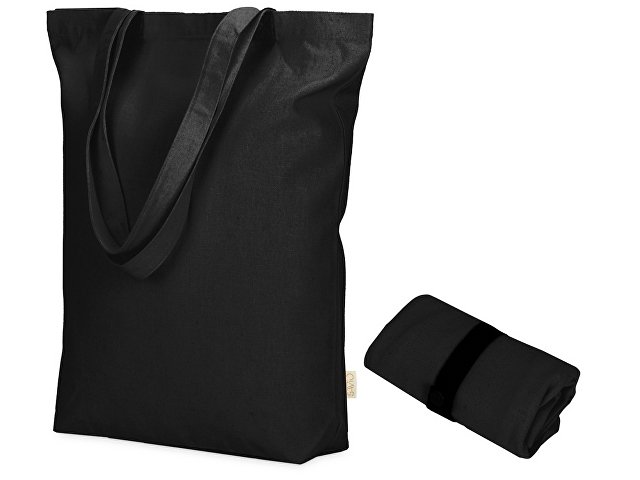 Сумка Fixy из переработанного хлопка 220 г/м2 с фиксирующей лентой thumbnail