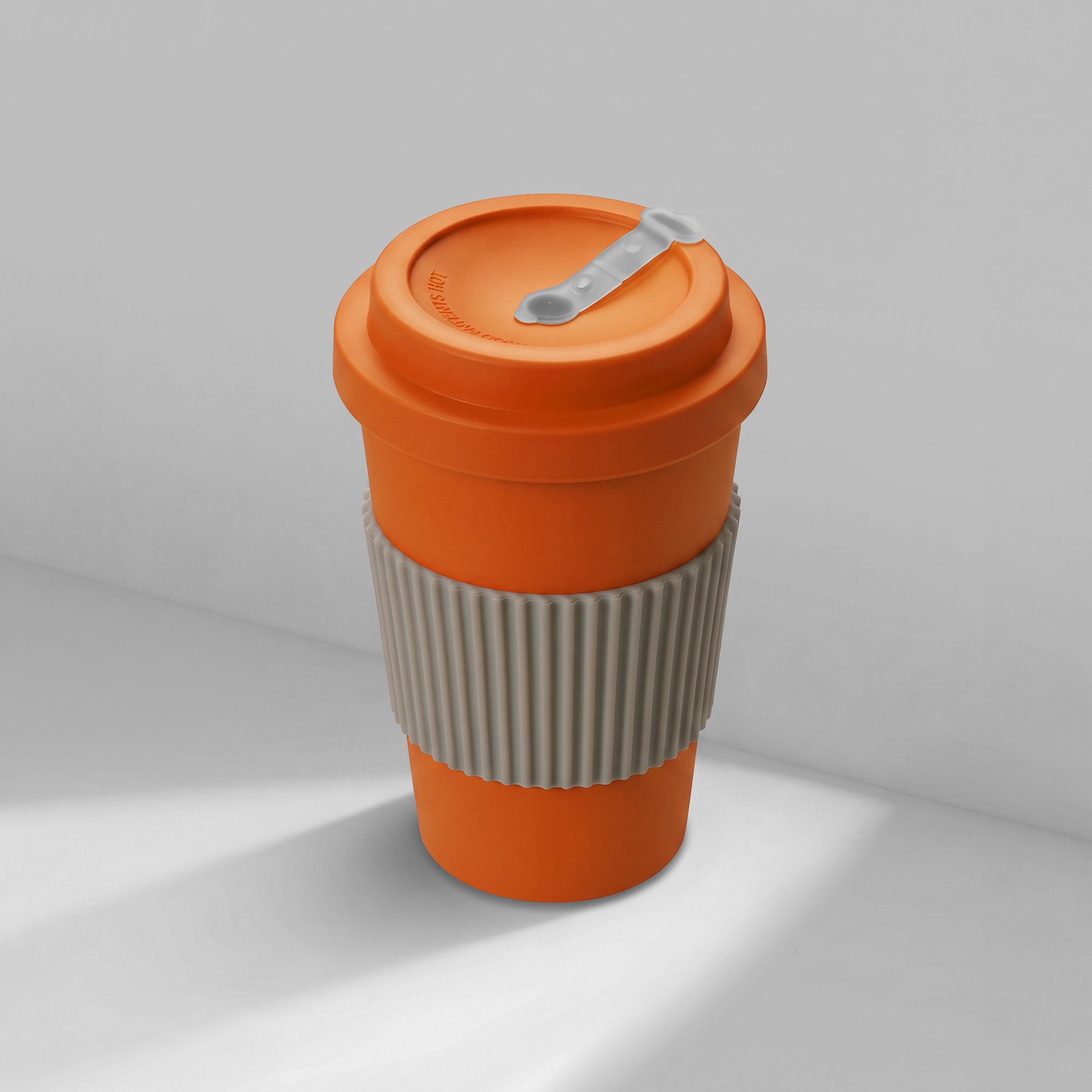 Термокружка Muffin из натуральных волокон, оранжевый