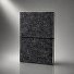 Блокнот из RPET-фетра А5 "Felt", гибкая обложка, 80 листов 70 гр/м2 белой бумаги, темно-серый