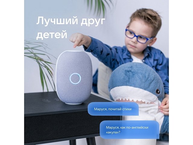 Умная колонка VK «Капсула» с голосовым помощником Марусей, 30 Вт