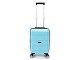 Чемодан TORBER В Отпуск, бирюзовый, полипропилен, 33 х 22 х 53 см, 35 л