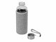 Бутылка для воды "Pure" c чехлом, 420 мл, серый