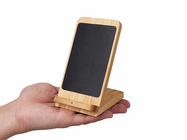 Беспроводное зарядное устройство 2-в-1 с подсветкой лого «Reedia S4», 15 Вт thumbnail